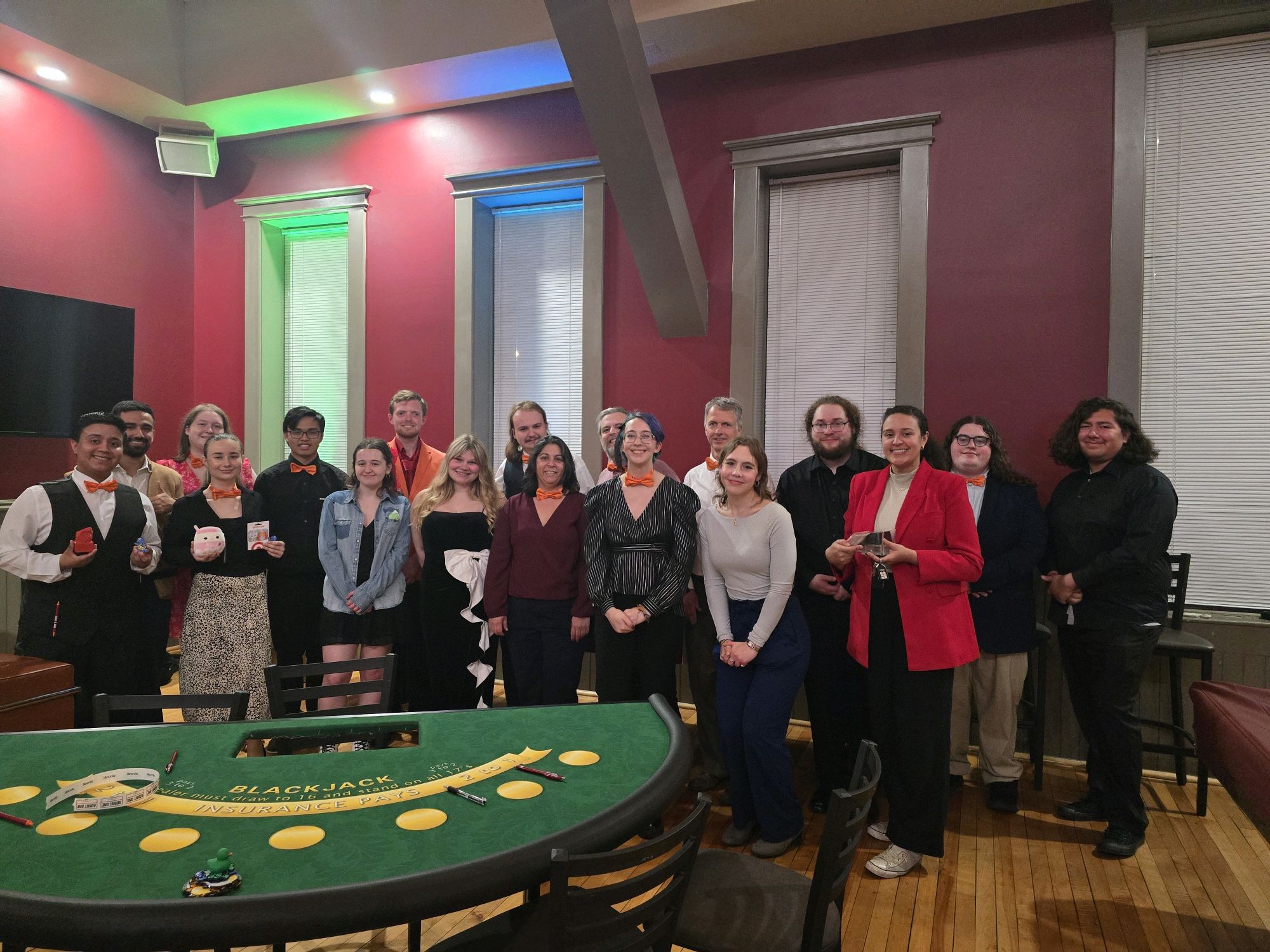 Large carnival-style flyer for Casino Night